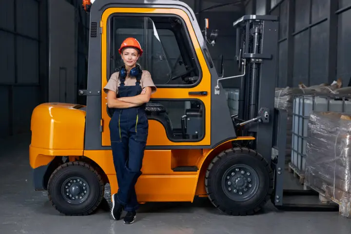 Forklift simulator training