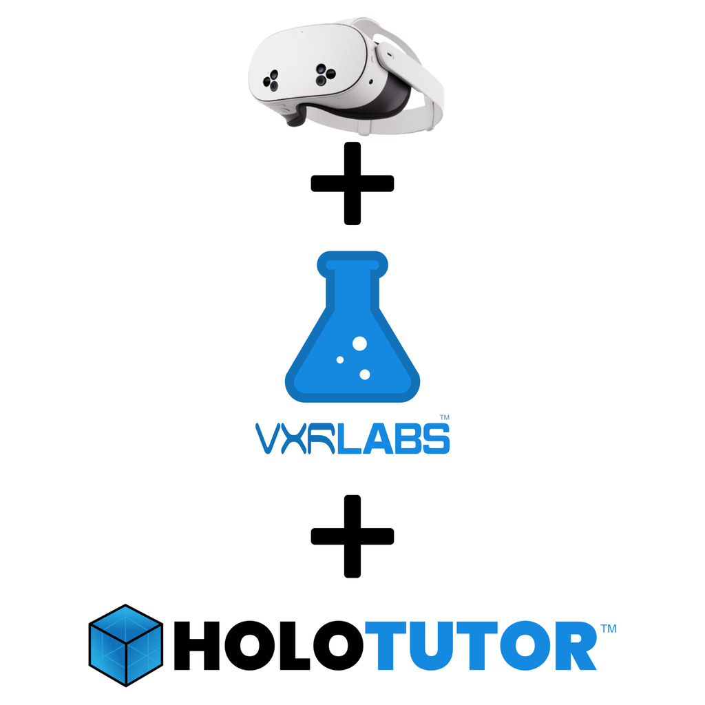 ترخيص VictoryXR Combo (VXRLabs + HoloTutor) مع سماعة Meta Quest